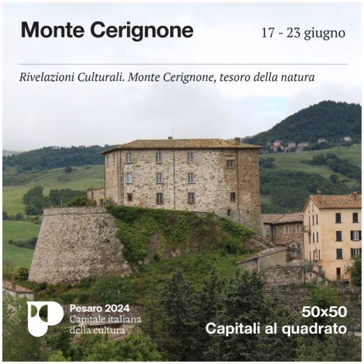 Caffè Pascucci per Pesaro Capitale Italiana della Cultura 2024. La settimana di Monte Cerignone (17 - 23 giugno)