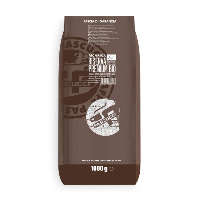 Organic coffee Riserva Premium beans 1000 g