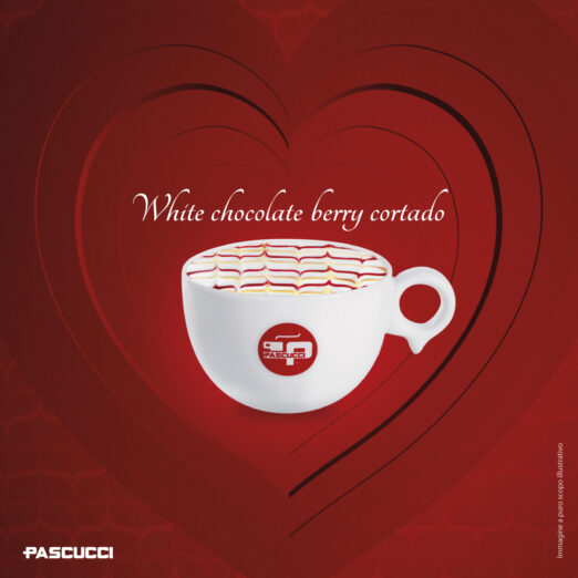 Valentine's day recipe: White Chocolate Berry Cortado